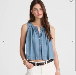 Madewell Sleeveless Swing Top, Size Small,  NWT